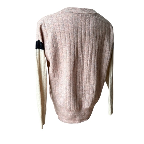 Madewell Striped Bowden Henley Sweater in Coziest Yarn, Sz XS - Picture 6 of 14